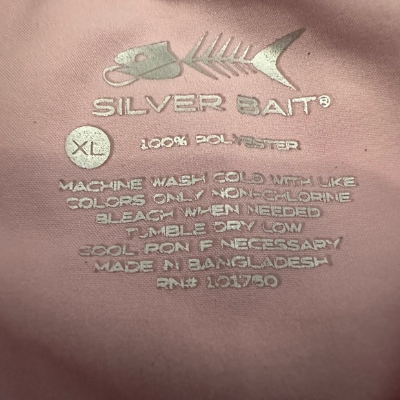 Silver Bait Pink XL Outdoor Utility Performance Light Pink Button Up Shirt - Picture 8 of 10